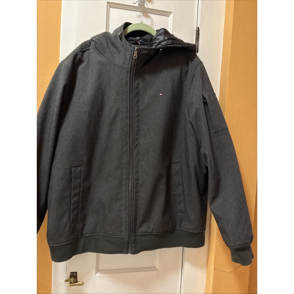 Tommy Hilfiger XXL Hooded Water resistant down lined Double Zippere heavy jacket - Picture 10 of 14